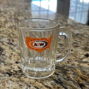 vintage 1960’s child size A&W Root Beer glass mug